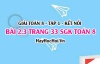 Bài 2.3 SGK Toán 8 tập 1 Kết nối tri thức